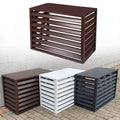 Aluminum Alloy Air Conditioner Fence 4 Panels Brown A677