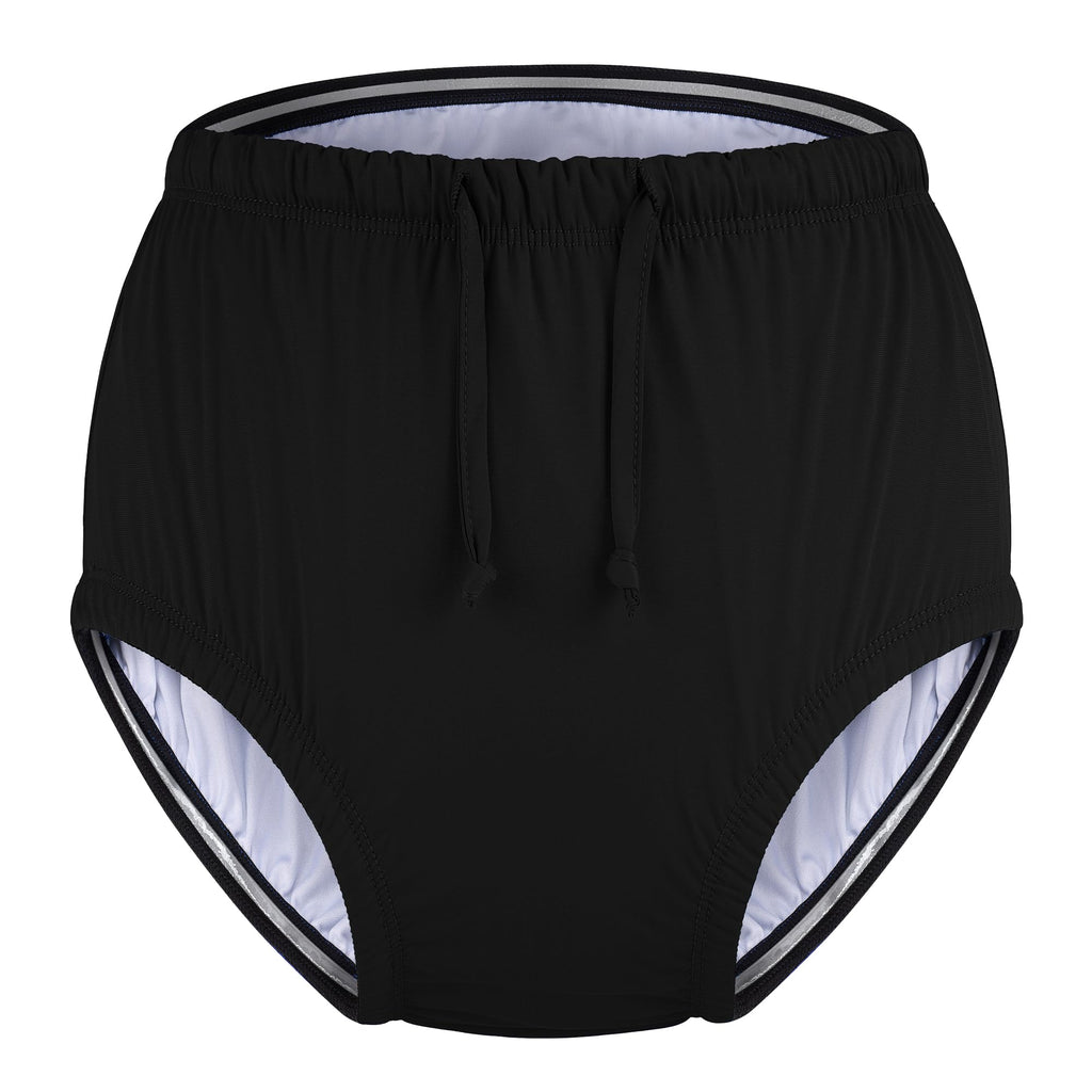 Reusable Waterproof Leakproof Swim Diaper Black 10-12Years X33851