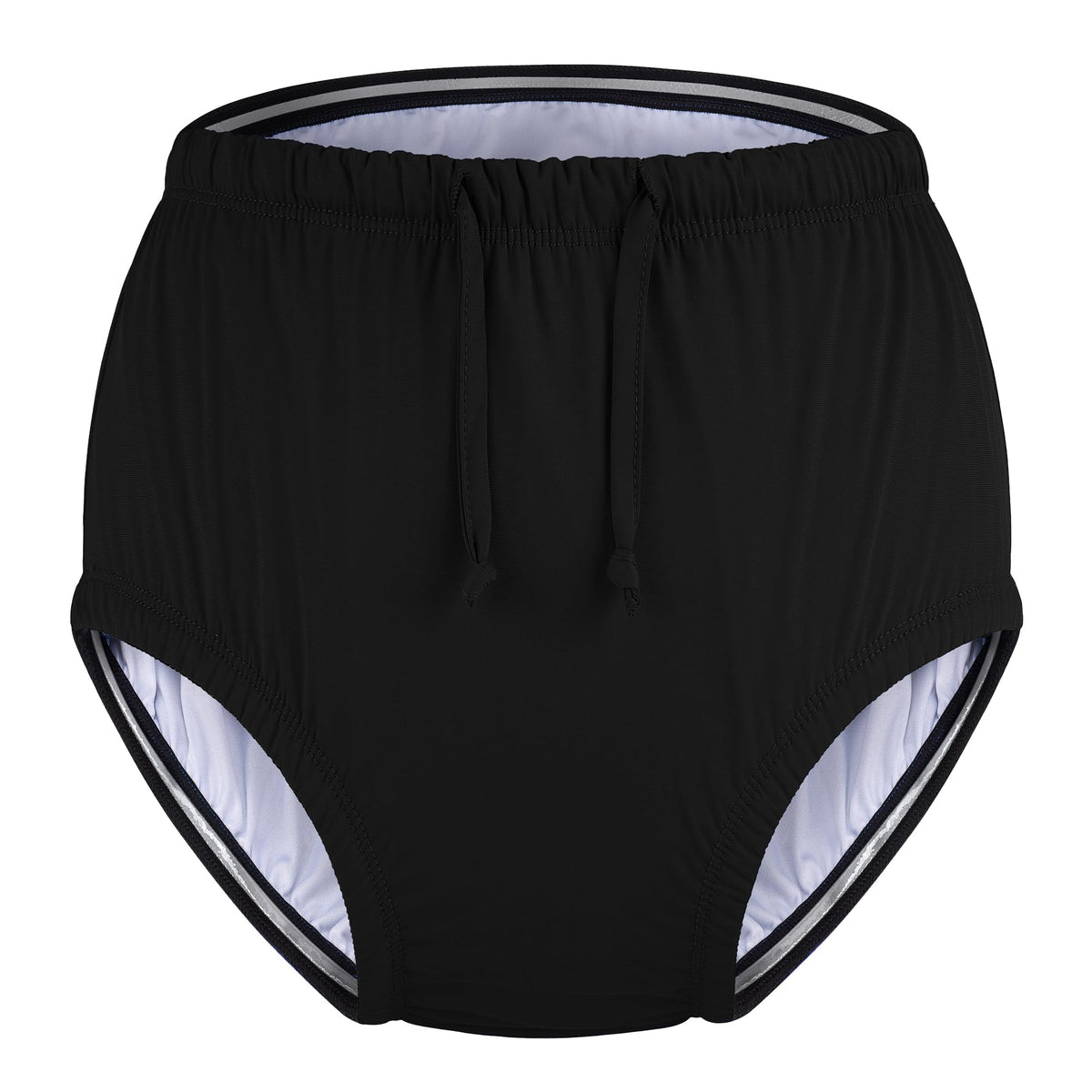 Reusable Waterproof Leakproof Swim Diaper Black 10-12Years X33851