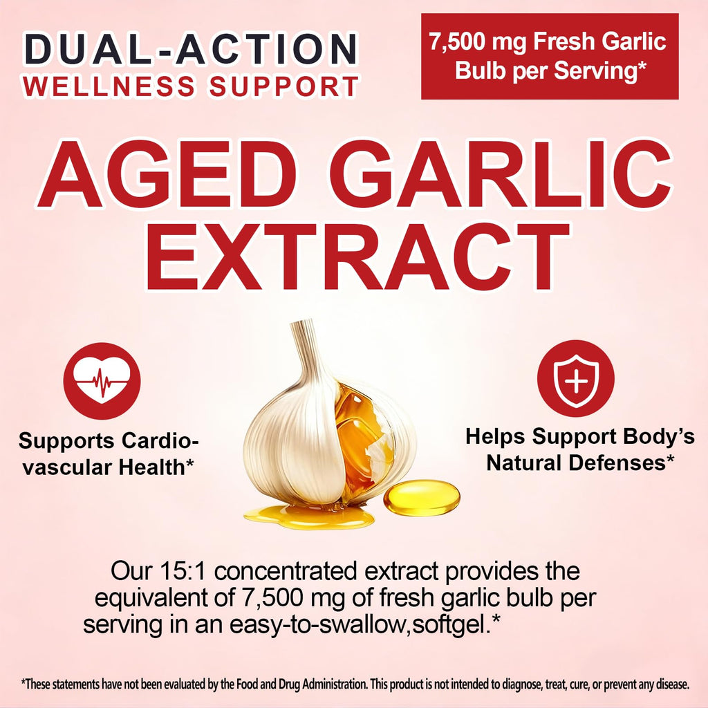 Aged Garlic Extract Capsules 7,500mg E942