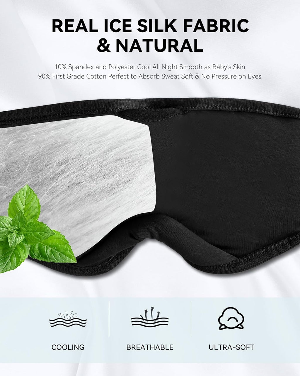 Bluetooth Sleep Headphones Eye Mask Headband K792280