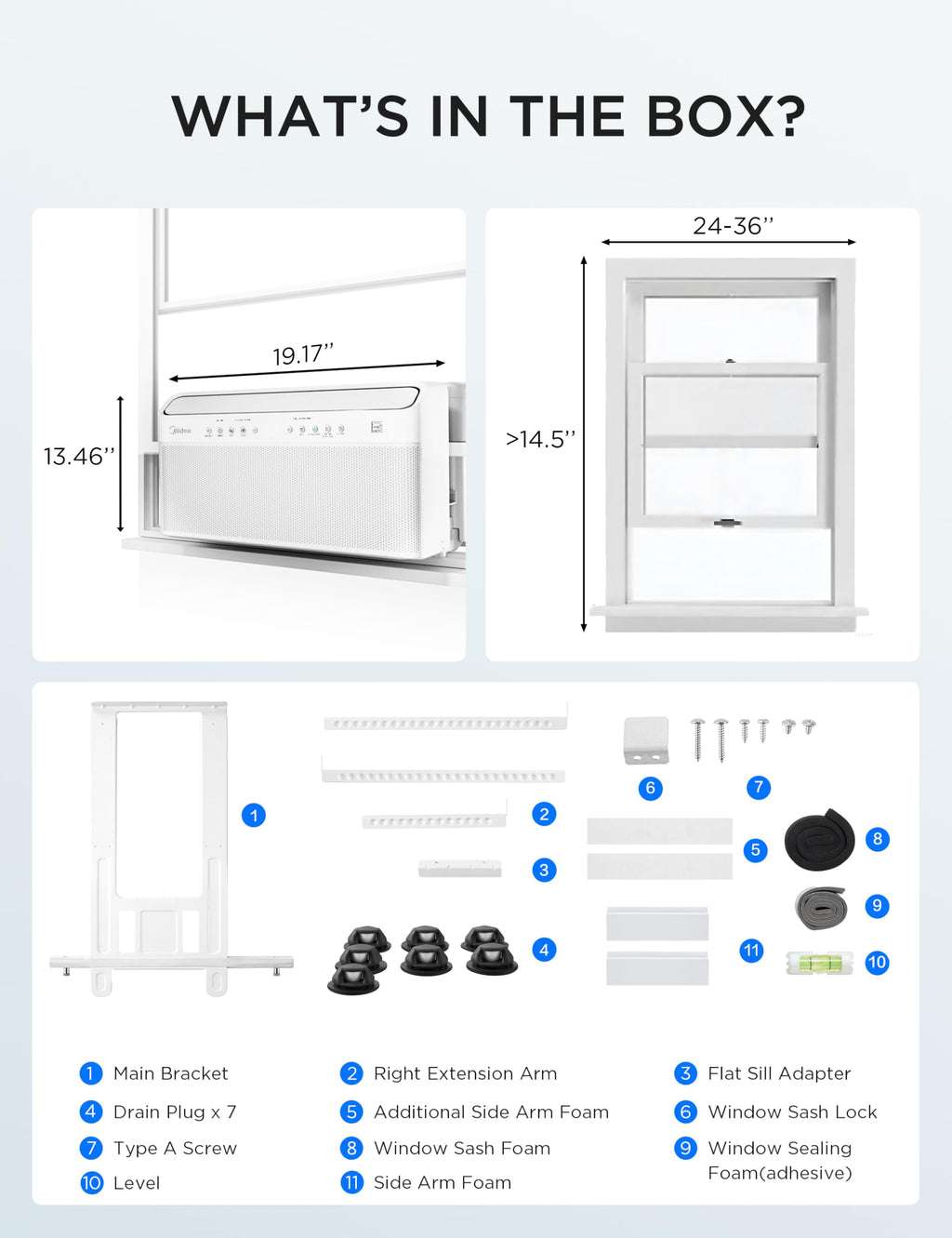 10,000 BTU Smart Inverter Window AC R699