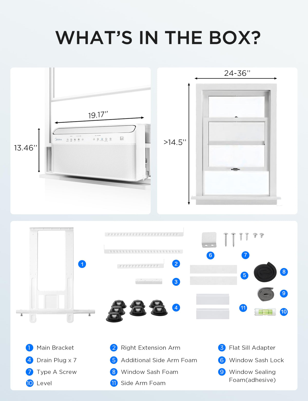 10,000 BTU Smart Inverter Window AC R699