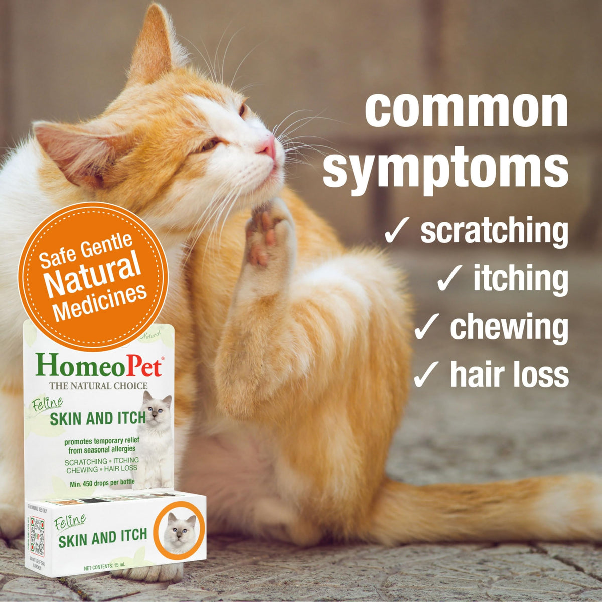 Feline Skin and Itch Supplement 15 Milliliters B874