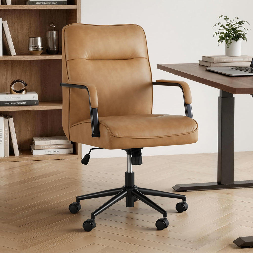 Ergonomic Faux Leather Office Chair with Lumbar Support N823546