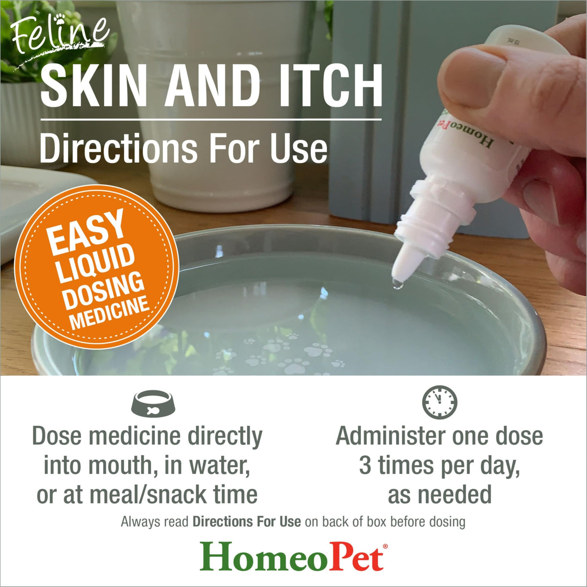 Feline Skin and Itch Supplement 15 Milliliters B874