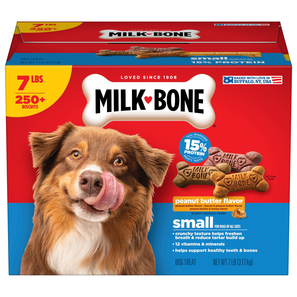 Peanut Butter Flavor Small Dog Treats 7 Lb L873