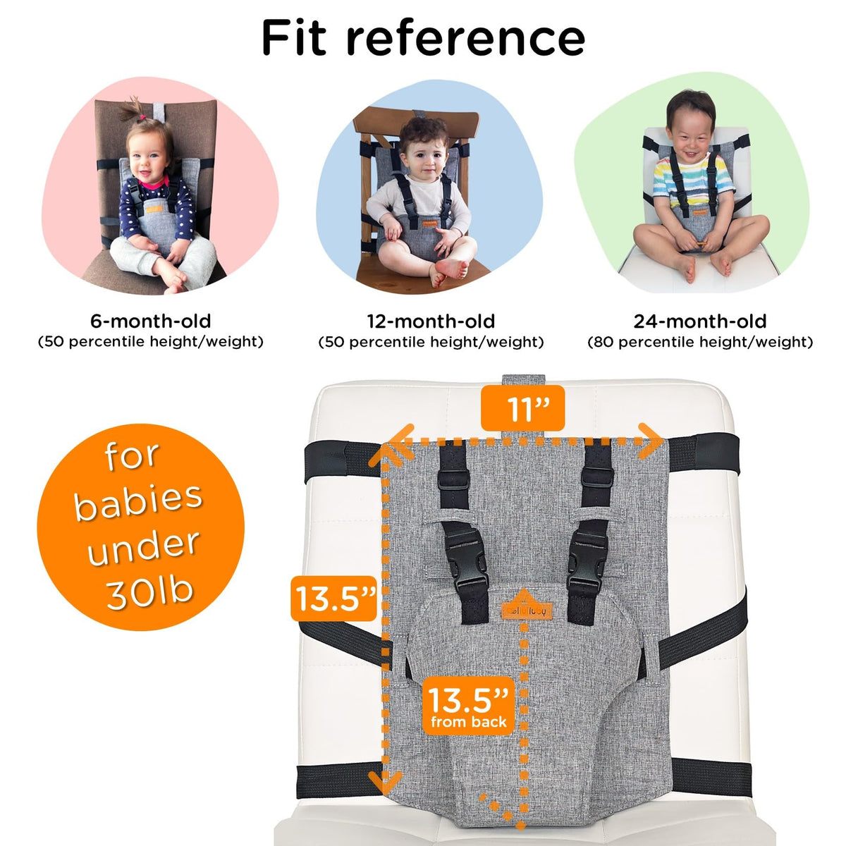 Compact Travel High Chair Portable Baby Harness Seat S273886
