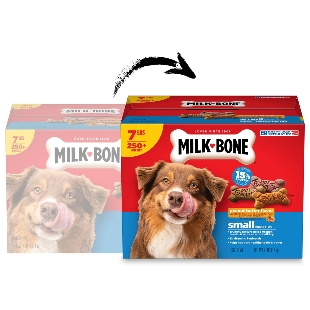 Peanut Butter Flavor Small Dog Treats 7 Lb L873