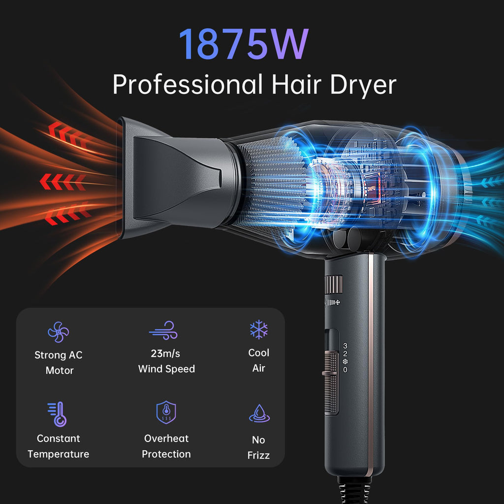 Ionic Hair Dryer with Diffuser 1875 Watt X34818