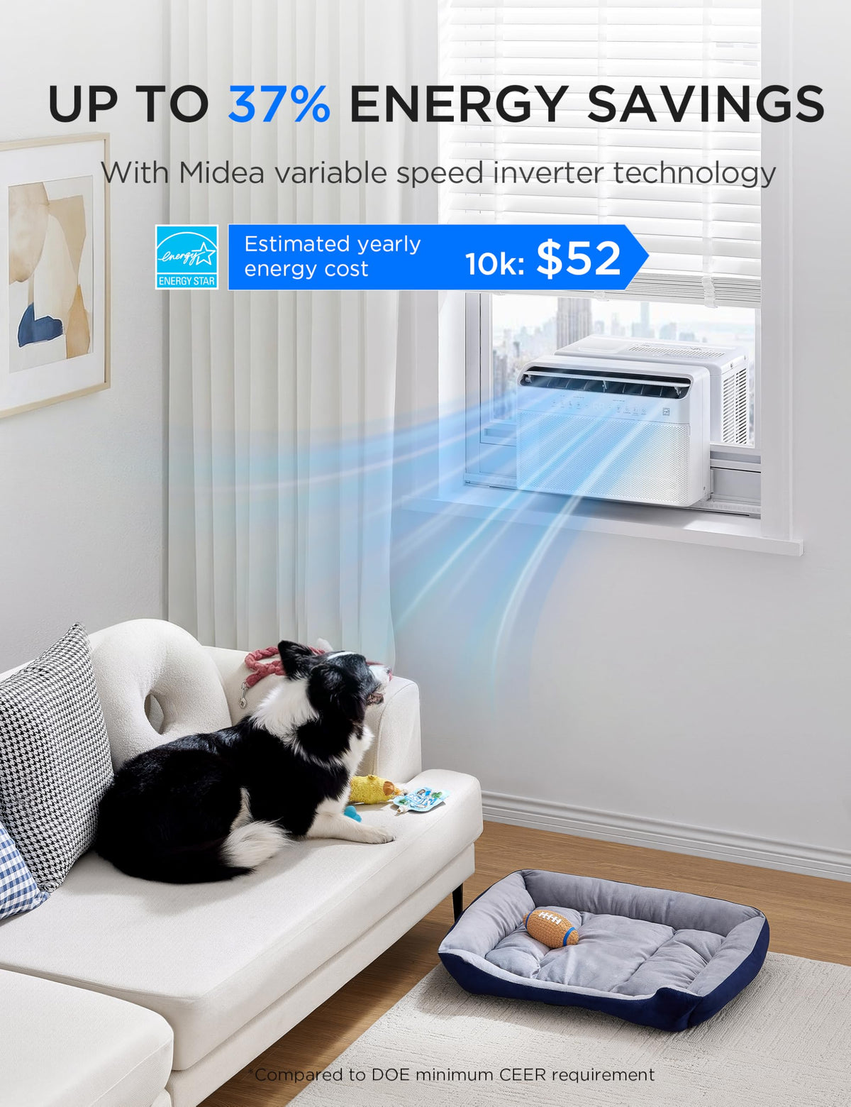 10,000 BTU Smart Inverter Window AC R699