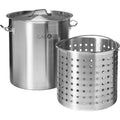 Stainless Steel 53qt Stockpot with Basket and Lid J305