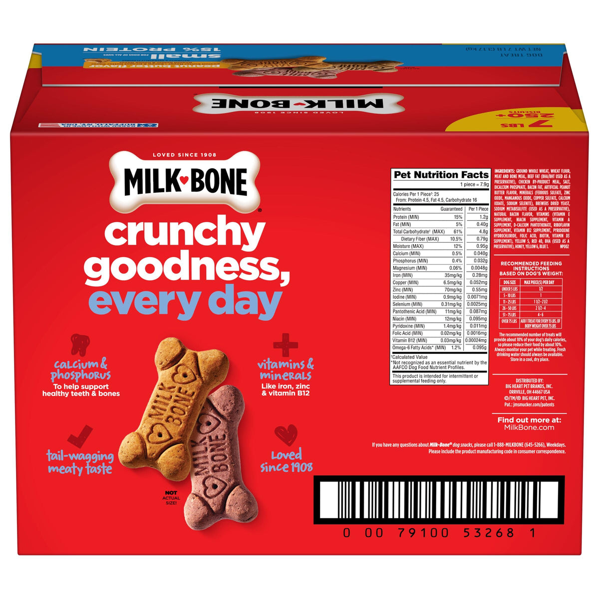Peanut Butter Flavor Small Dog Treats 7 Lb L873