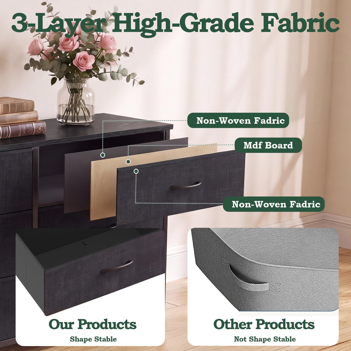 80.7" 15 Drawer Long Dresser H416