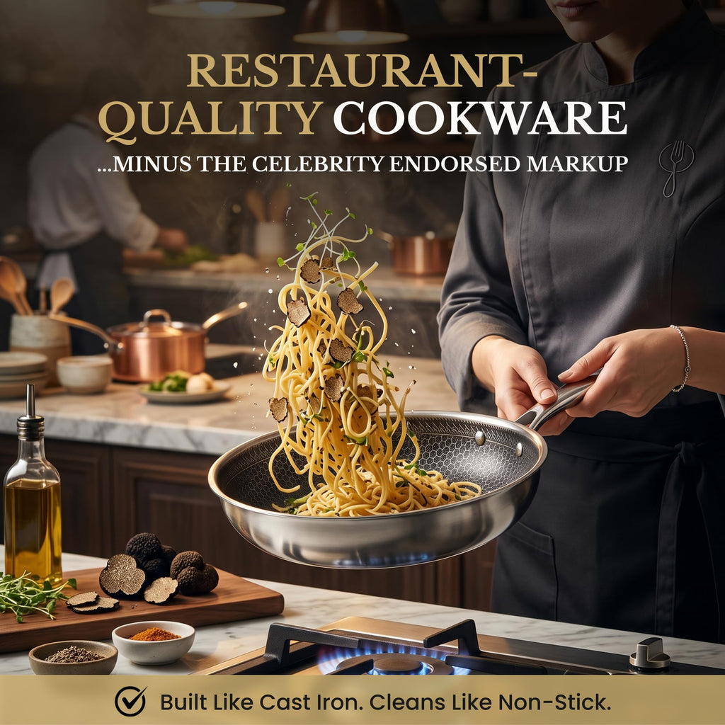 8/10/12" Stainless Steel Nonstick Pan Set L638813