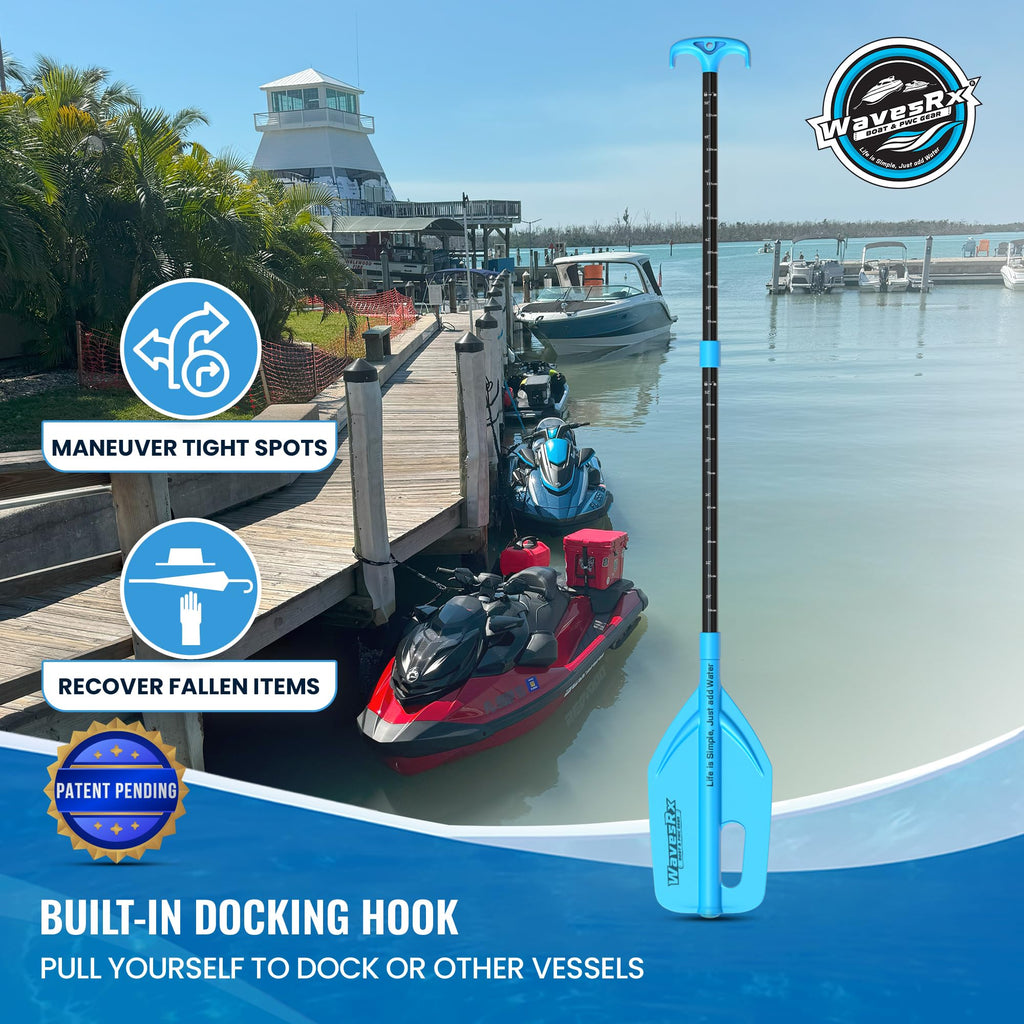 Telescoping Paddle with Docking Hook & Depth Gauge Q149