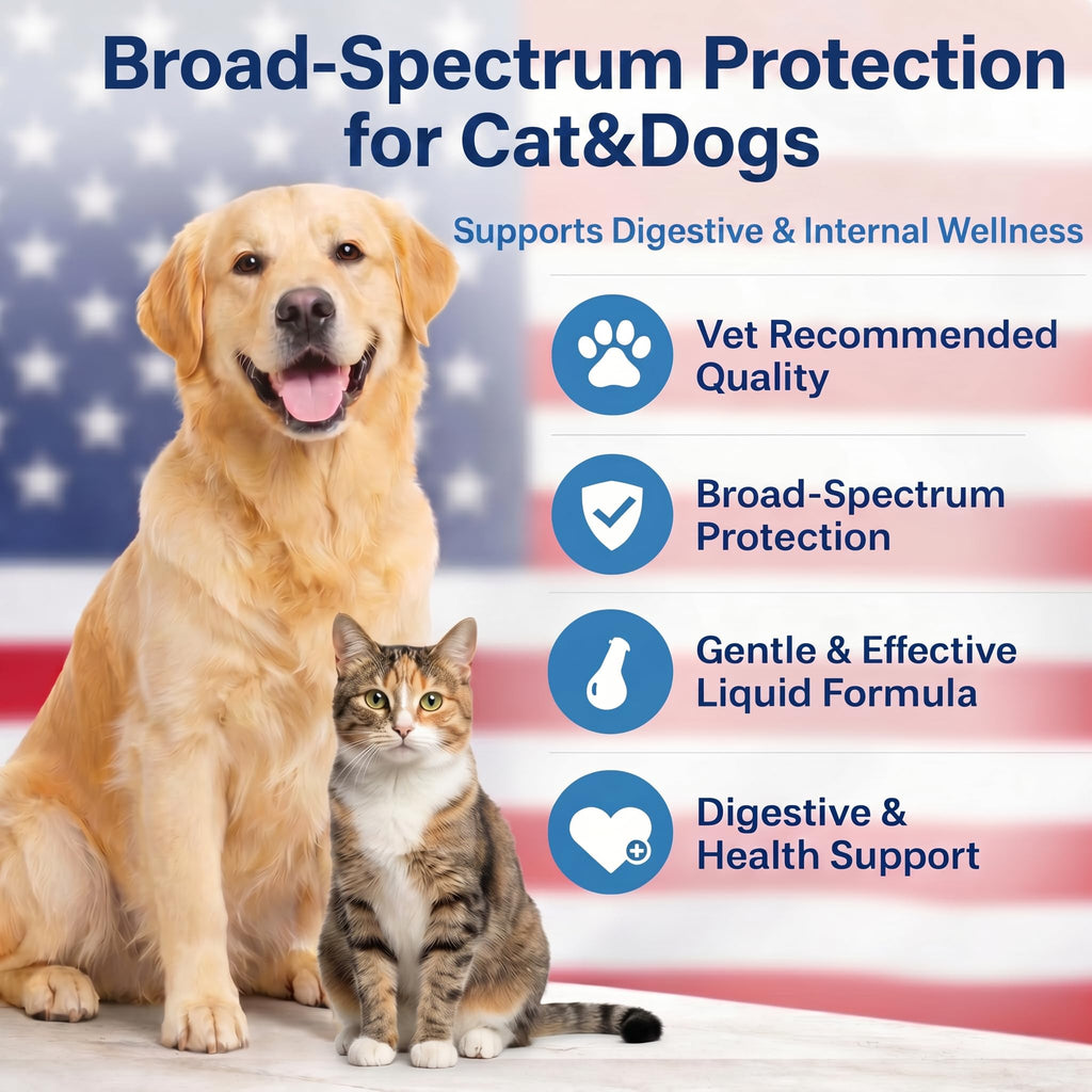 Dog & Cat Worm Care Liquid 3.38 fl oz C464