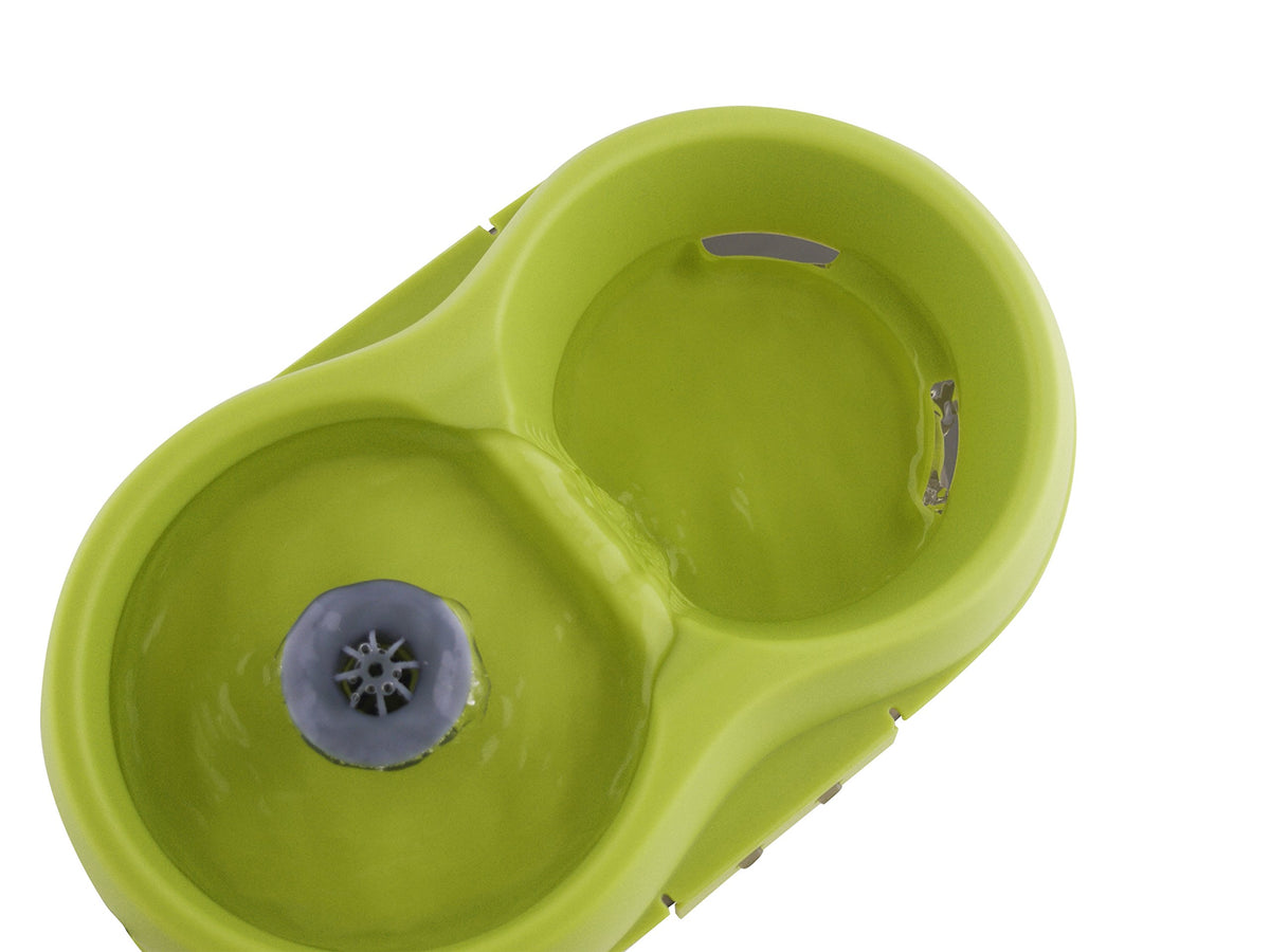 Lime Green Translucent Black 67 fl. oz Cat Water Fountain B6905
