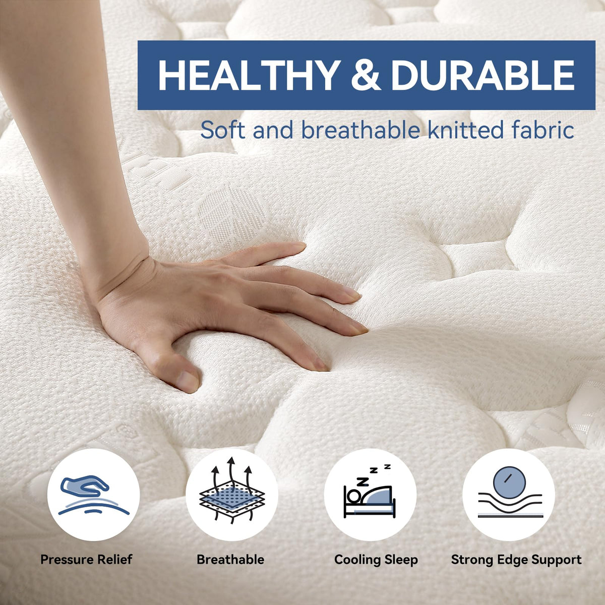 10 Inch Full Size Hybrid Pocket Spring Mattress A1752