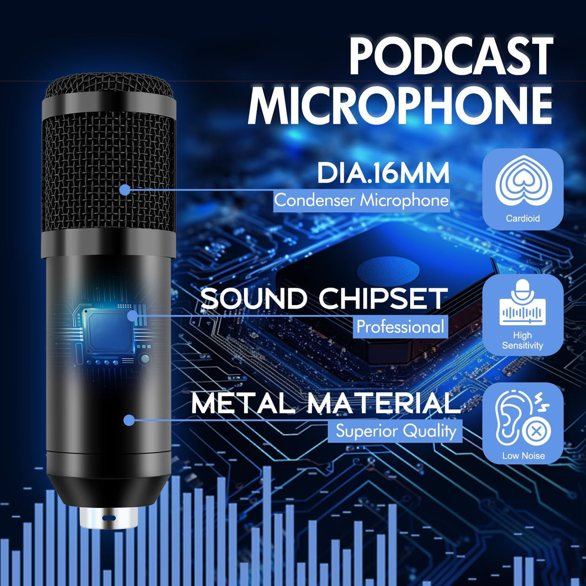 Podcast Equipment Bundle with Voice Changer O7944