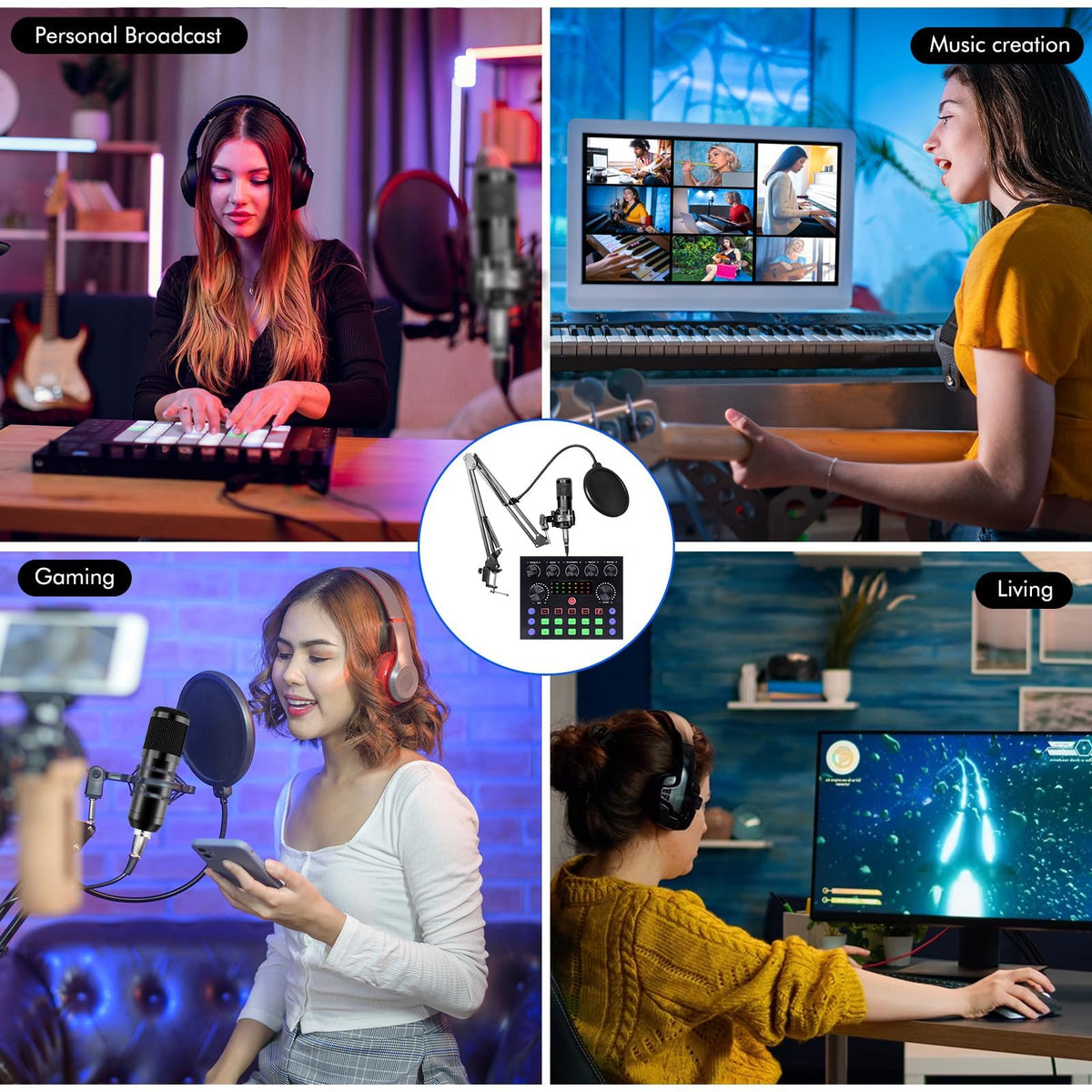 Podcast Equipment Bundle with Voice Changer O7944