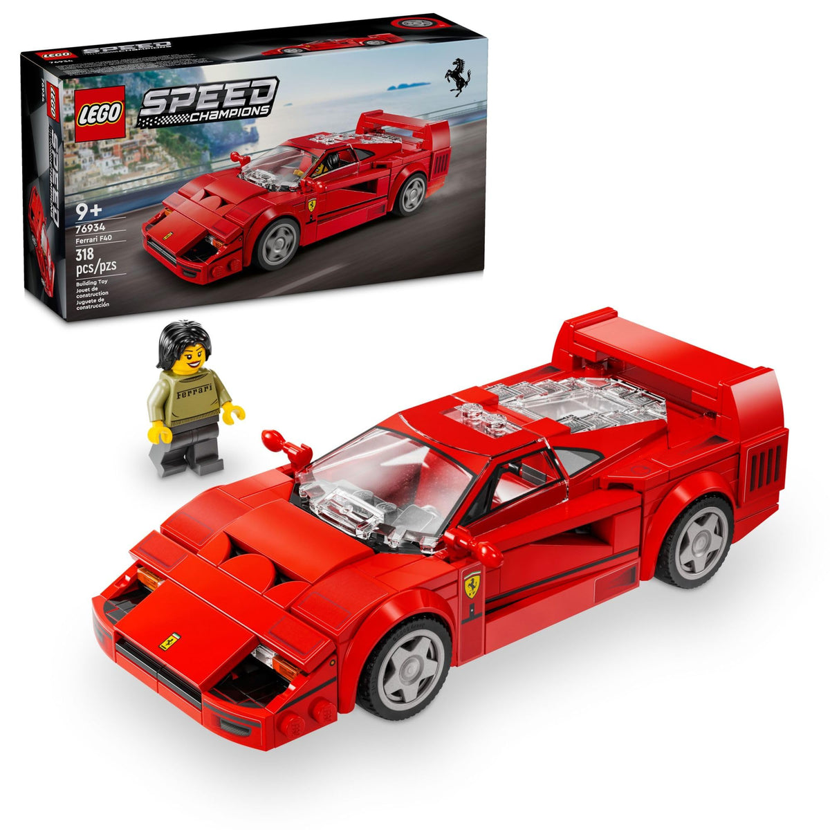 Toy Car Model Building Set with Driver Minifigure H262