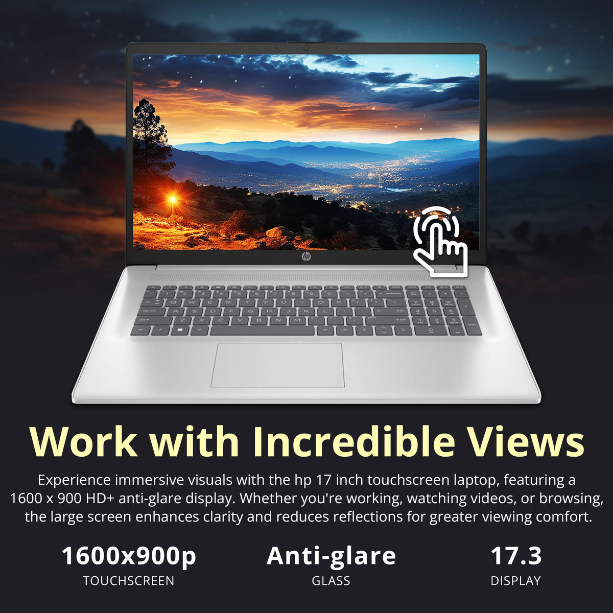 17.3" HD+ Touchscreen Laptop, AMD Ryzen 5, 16GB RAM, 1.5TB Storage, Silver A5621