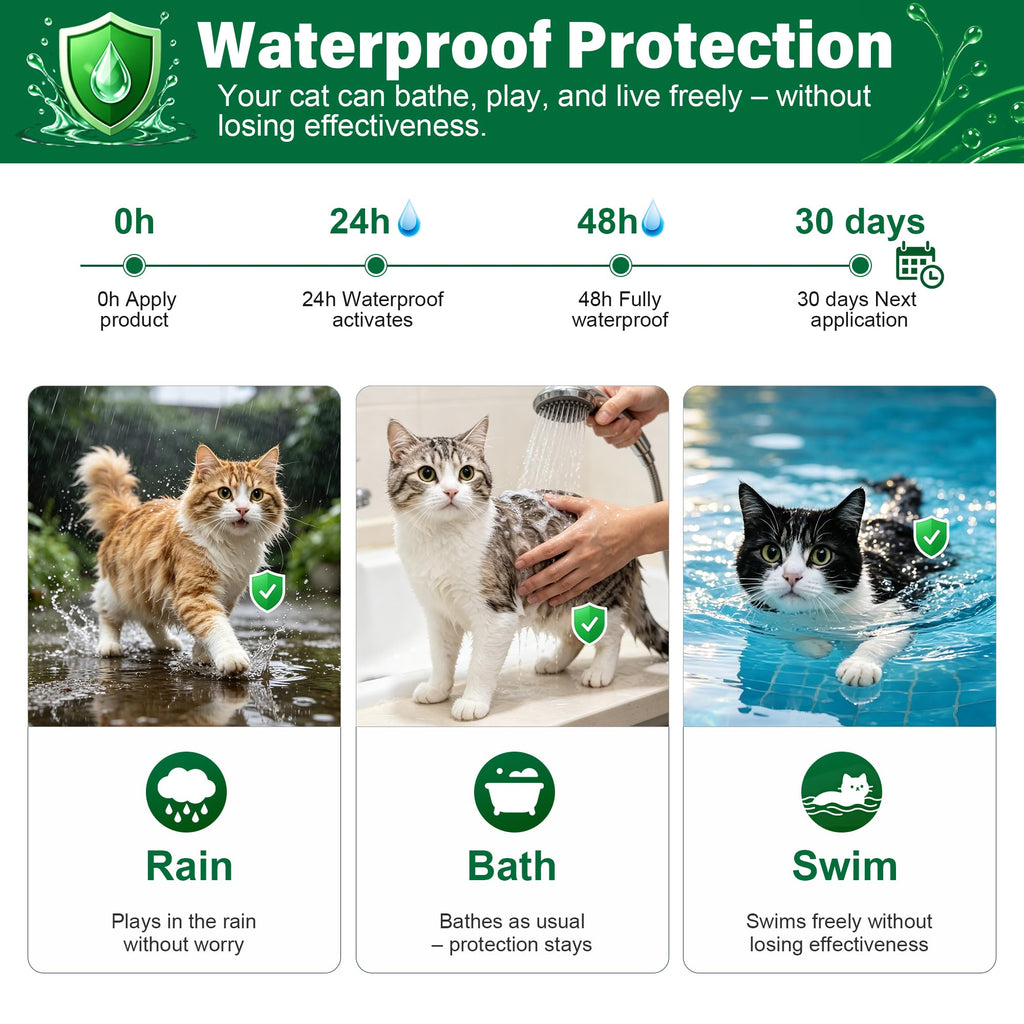 Flea and Tick Drops for Cats 6 Pack G1188