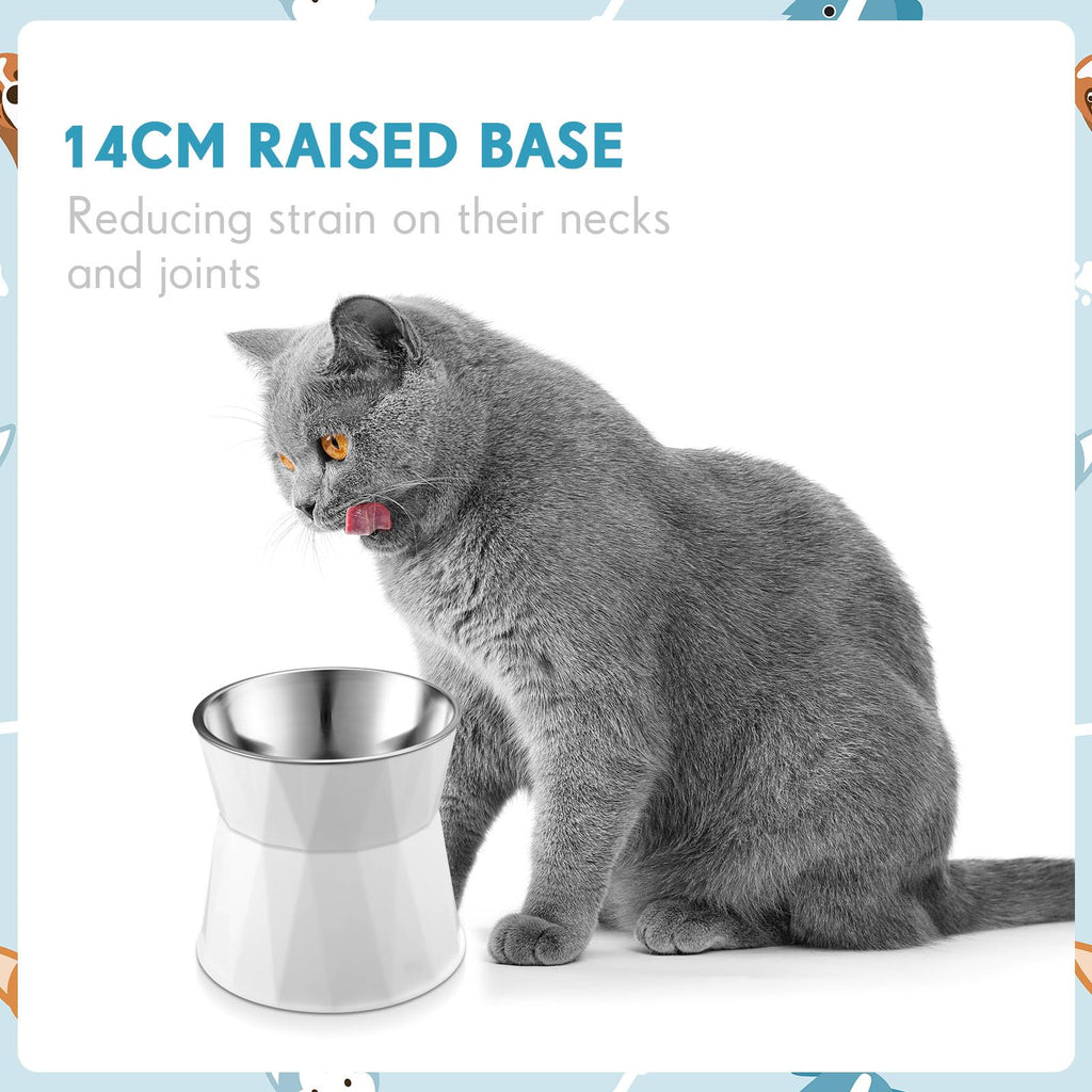 2 Pcs Elevated Cat Bowls D4811