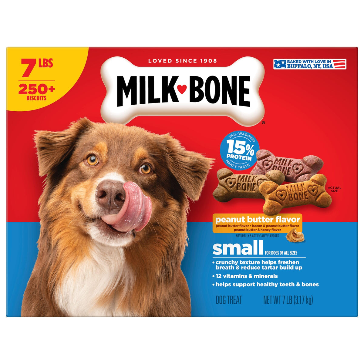 Peanut Butter Flavor Small Dog Treats 7 Lb L873