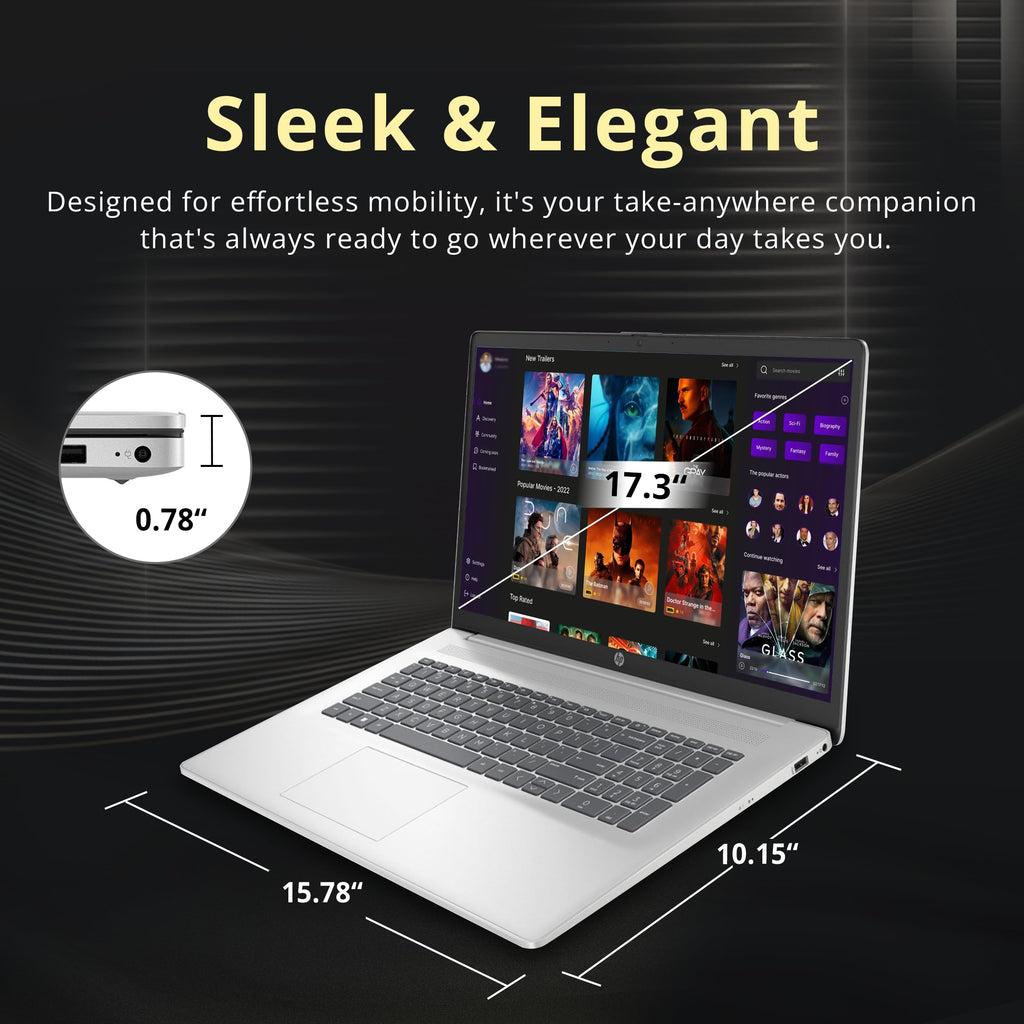 17.3" HD+ Touchscreen Laptop, AMD Ryzen 5, 16GB RAM, 1.5TB Storage, Silver A5621