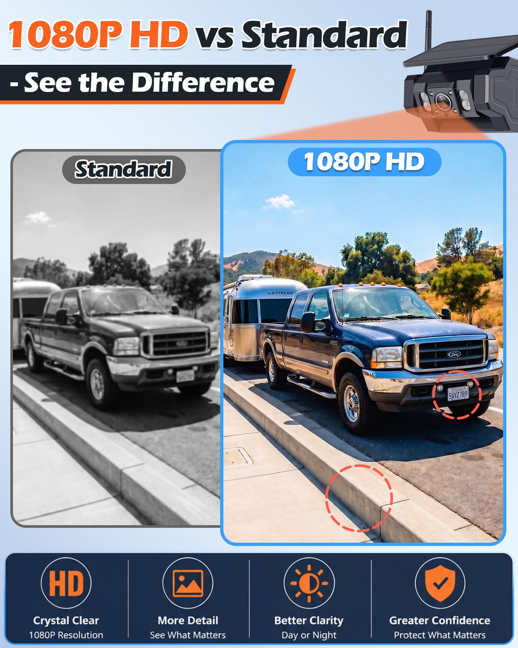 1080P Magnetic Wireless Backup Camera R17179