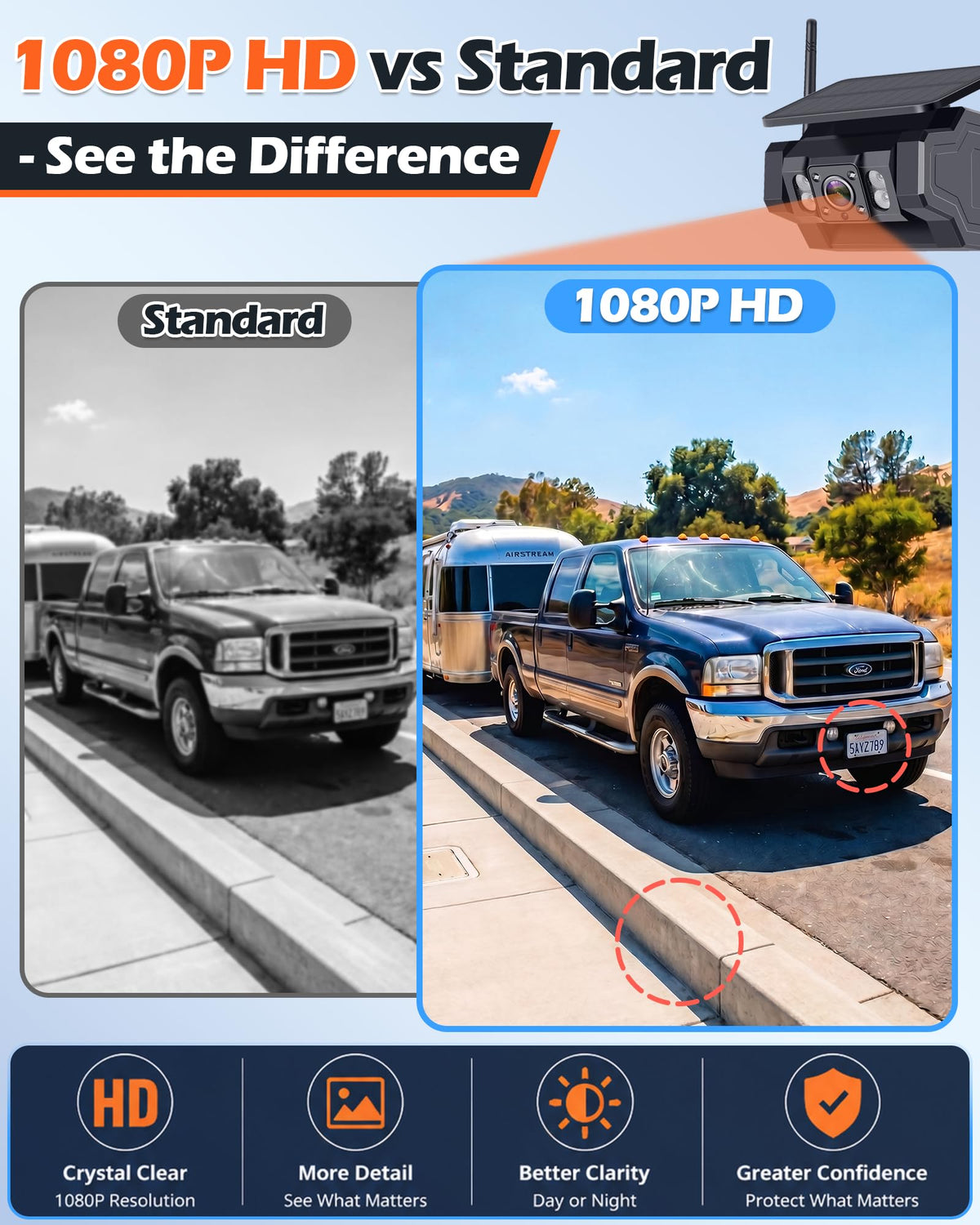 1080P Magnetic Wireless Backup Camera R17179