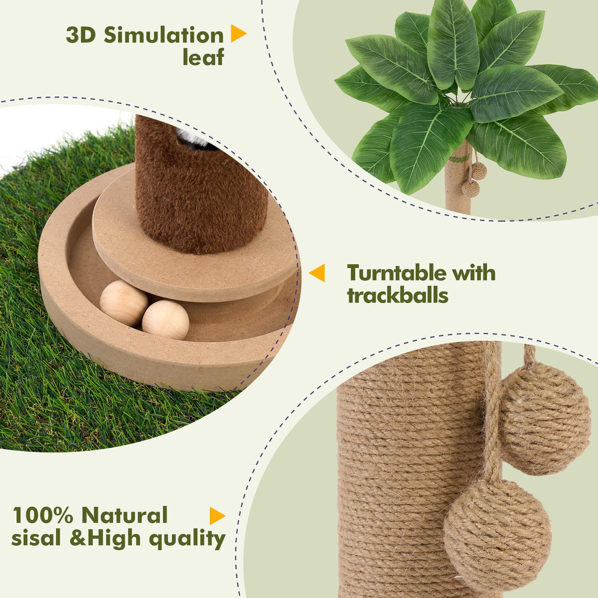 Tall Cat Scratching Post E901