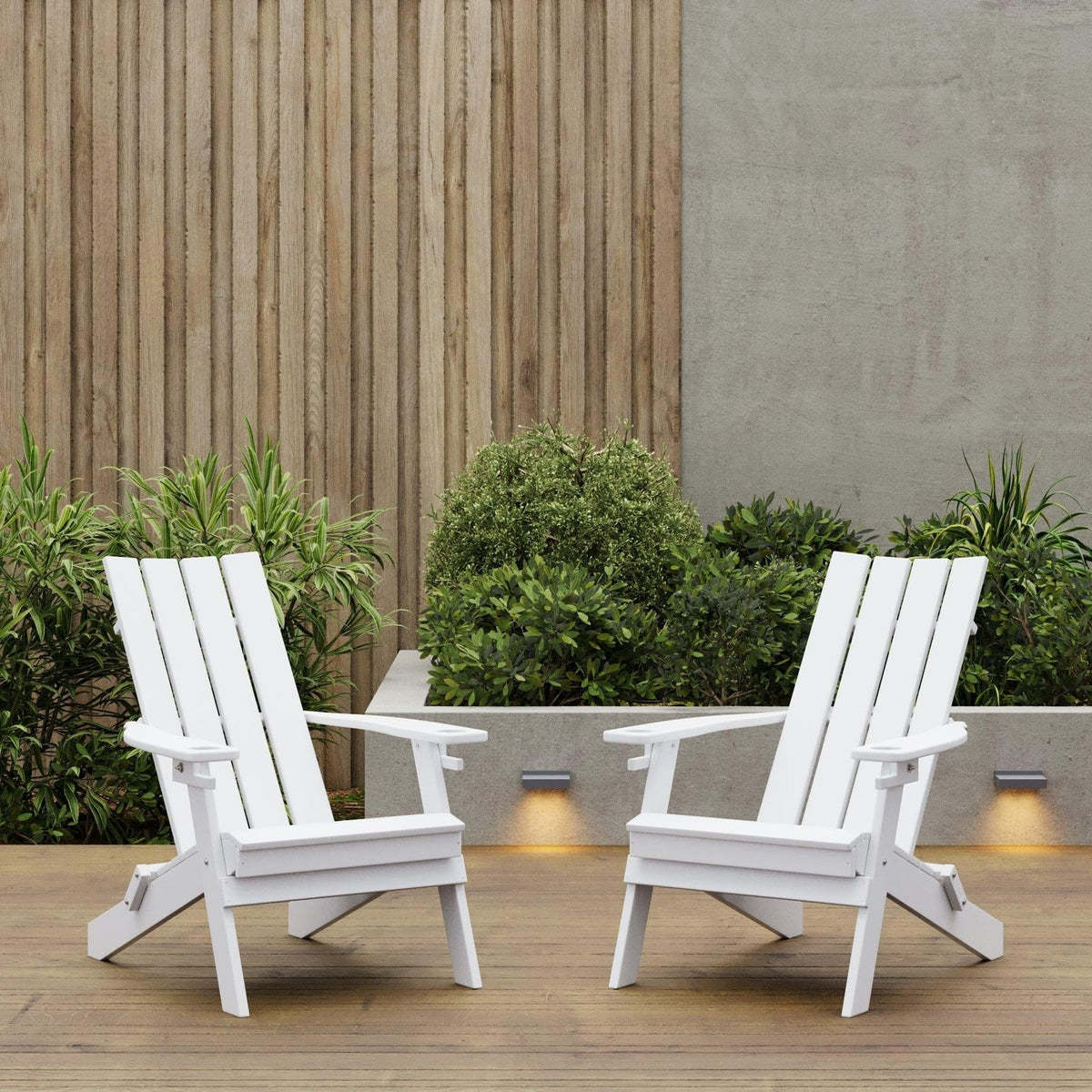 Folding Adirondack Chair with Cupholders F818
