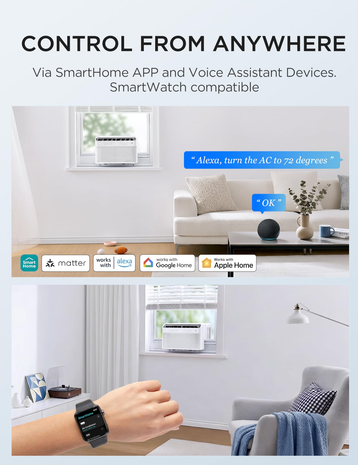 10,000 BTU Smart Inverter Window AC R699