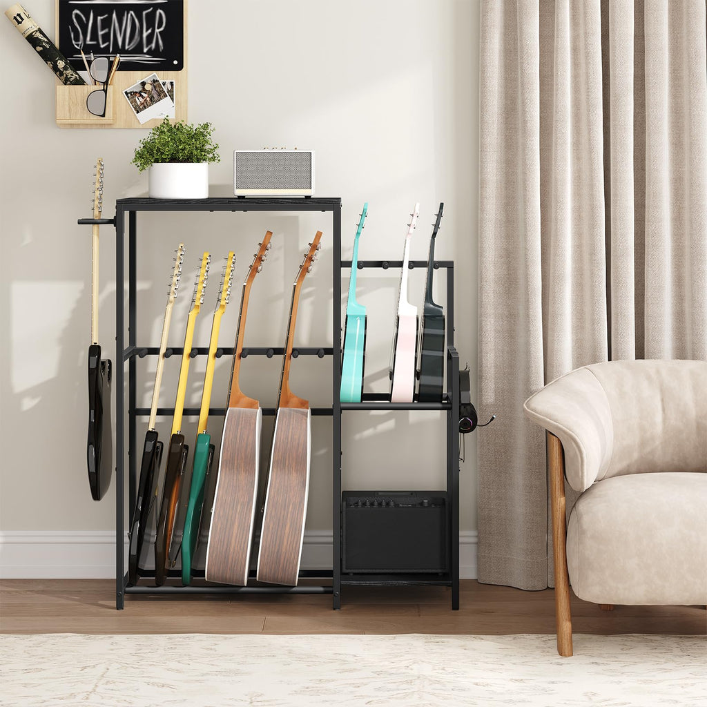 Guitar Stand, Multi-Guitar Rack, AMP Stand, Record Rack D640218