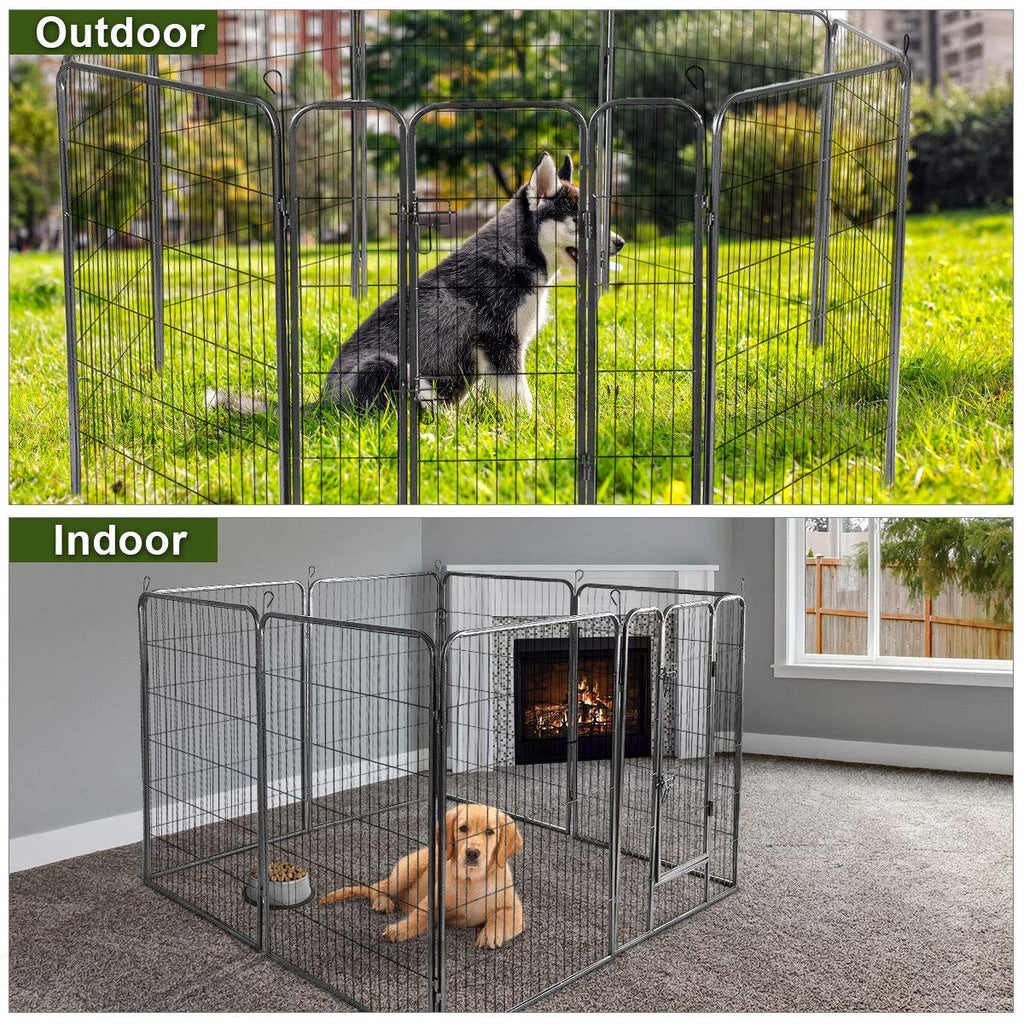 16 Panel Metal Pet Playpen with Door P19574
