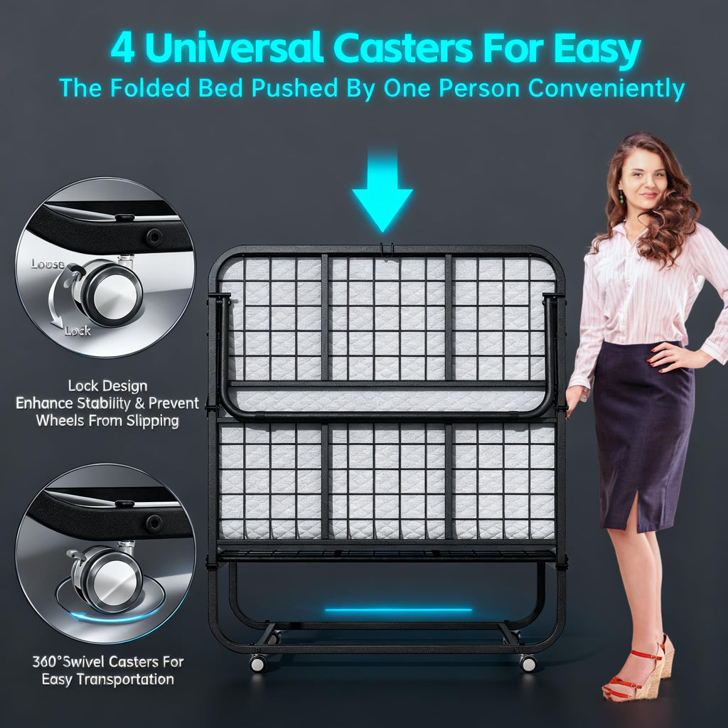 Folding Bed with Mattress P89760