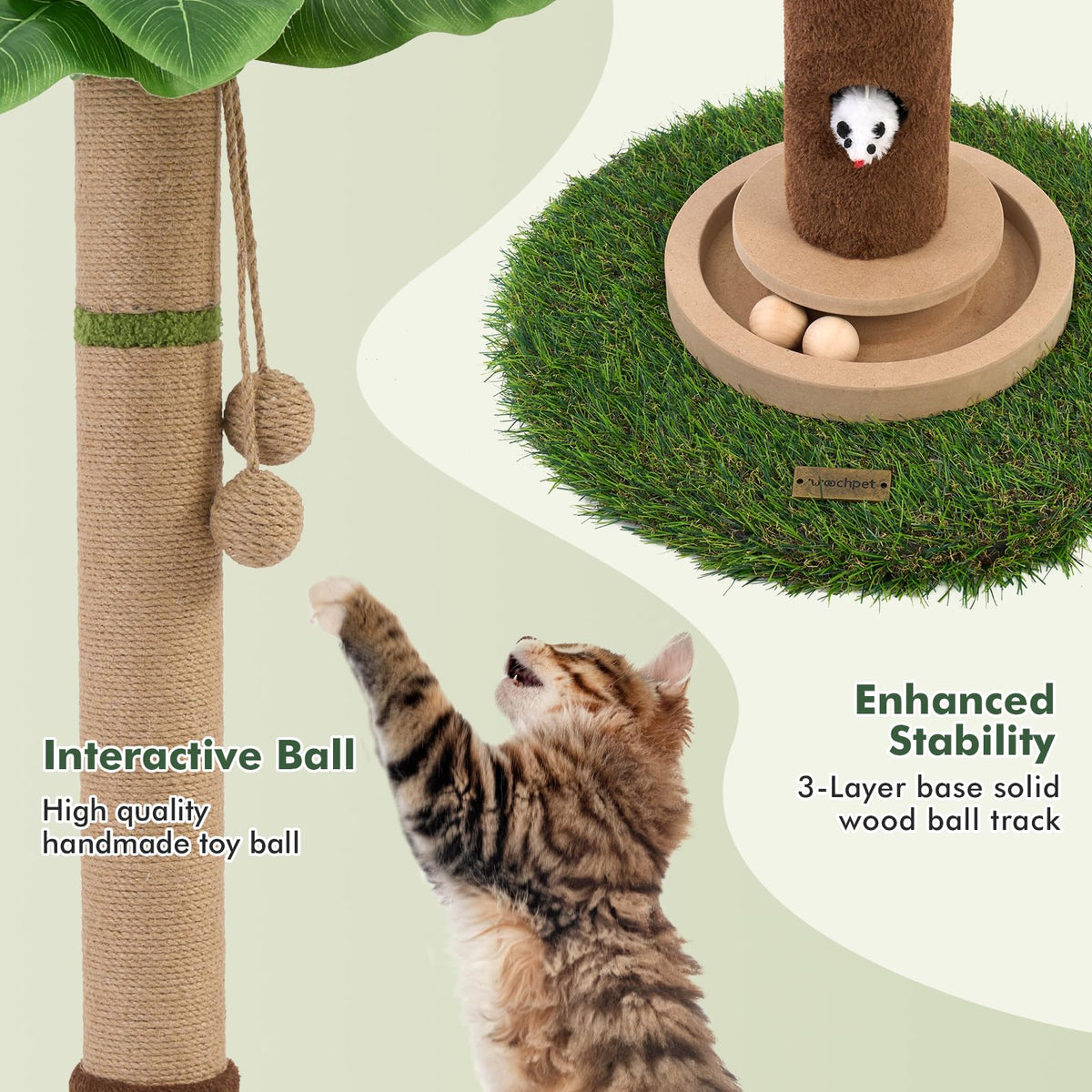 Tall Cat Scratching Post E901