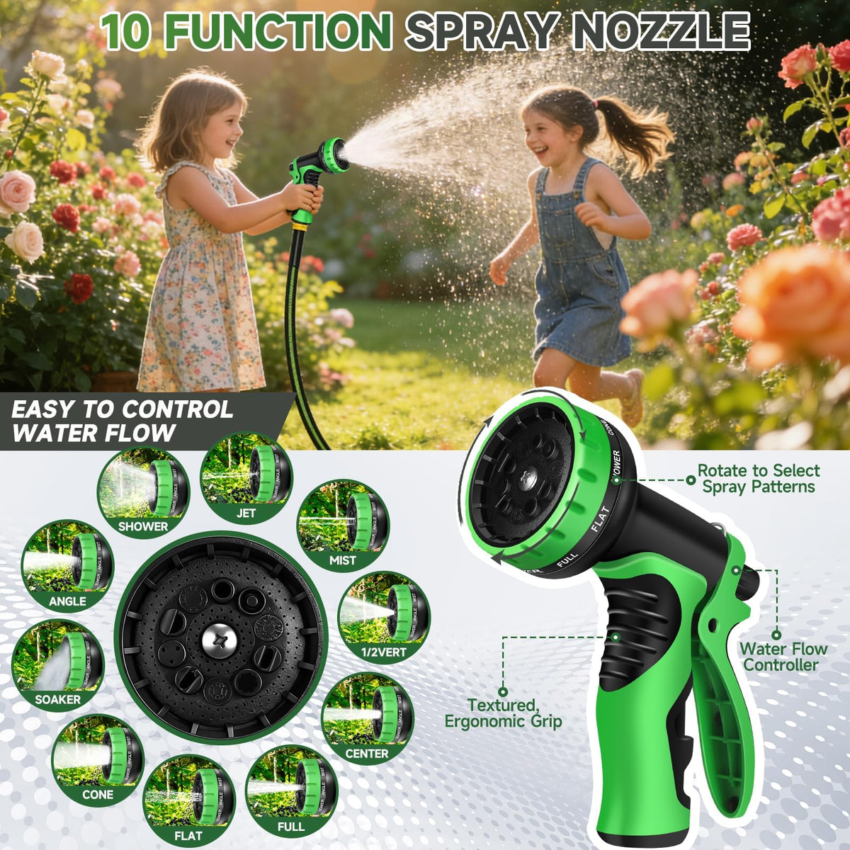 100 ft Flexible Non-Expanding Kink Free Garden Hose T648887