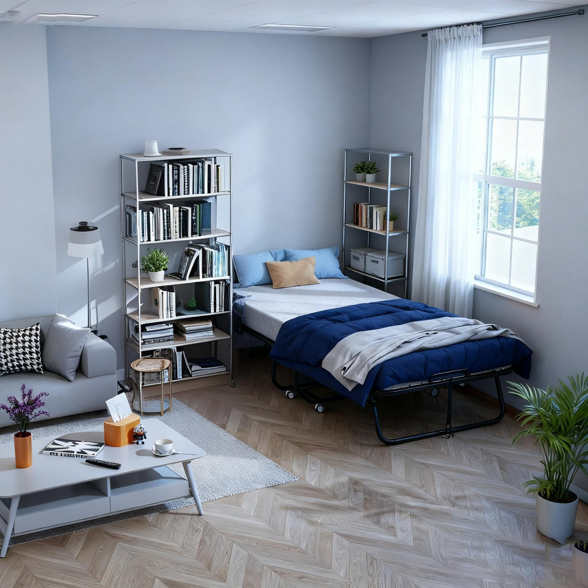 Folding Bed with Mattress P89760