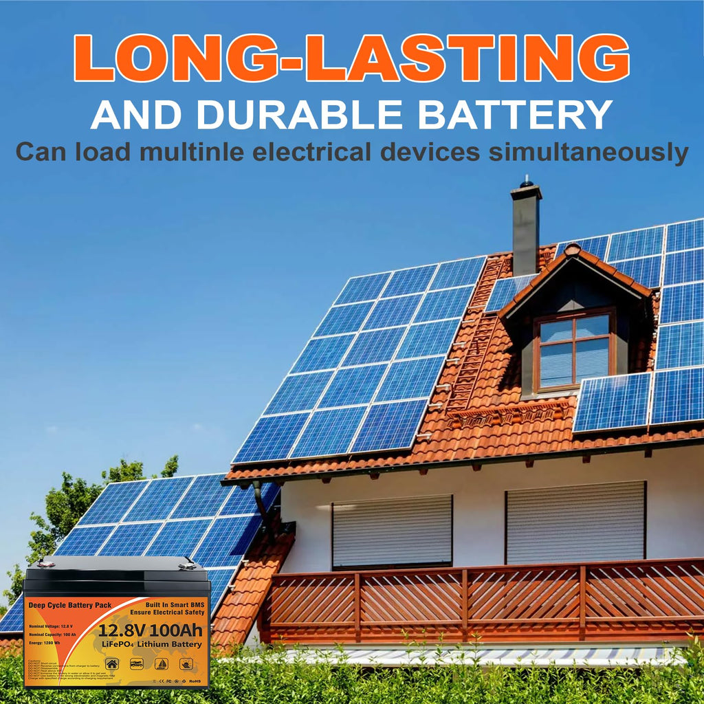 12V 100Ah LiFePO4 Deep Cycle Battery J723