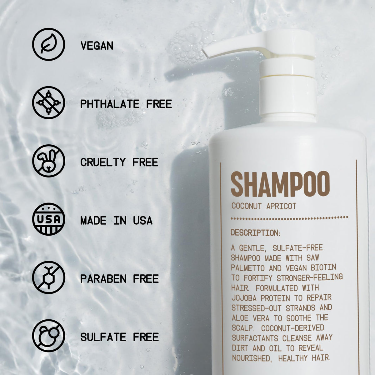Shampoo and Conditioner Bundle Coconut Apricot 32 oz W709367