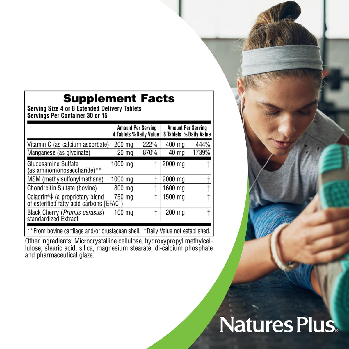 120 Tablets Glucosamine Chondroitin MSM Joint Support Y54860
