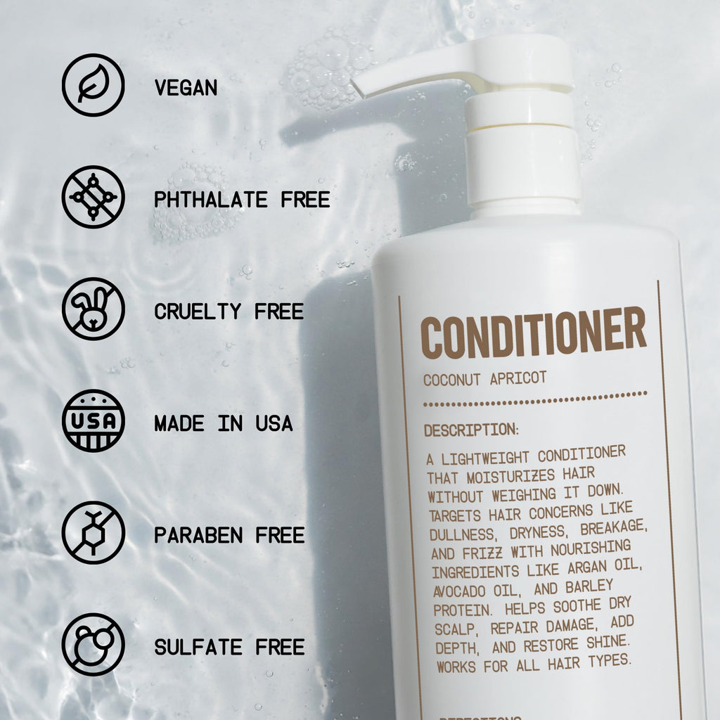 Shampoo and Conditioner Bundle Coconut Apricot 32 oz W709367