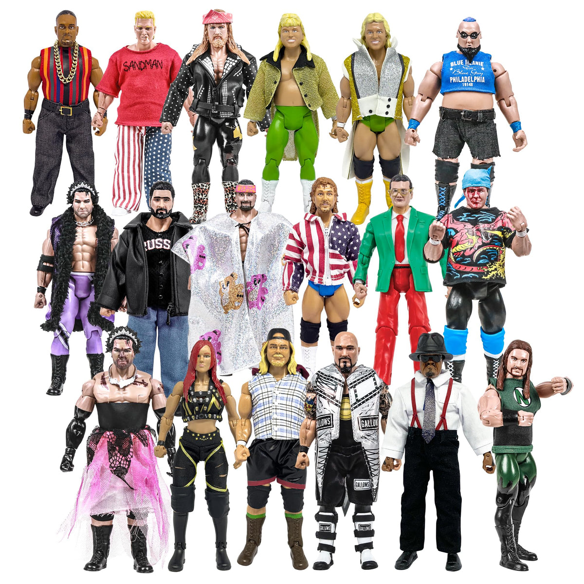 Set of 18 Wrestling Action Figures E613066