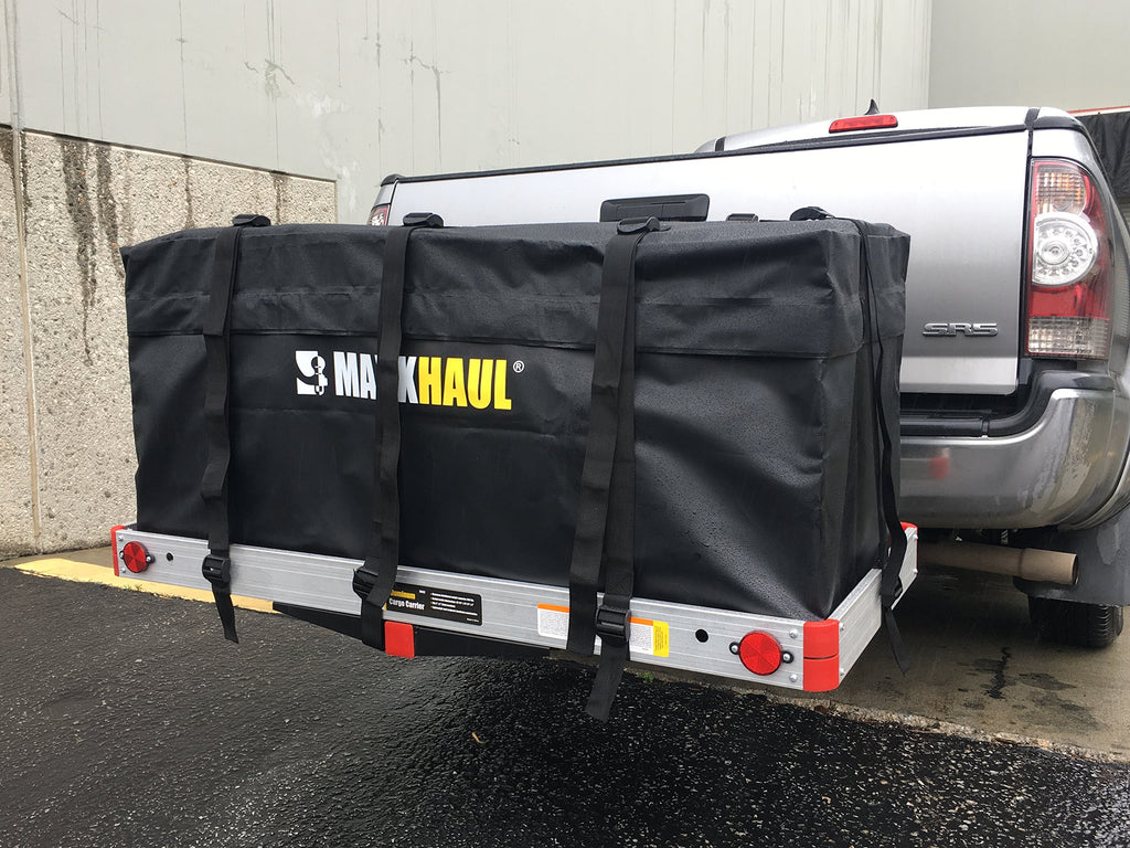 Aluminum Hitch Cargo Carrier with High Side Rails O51103