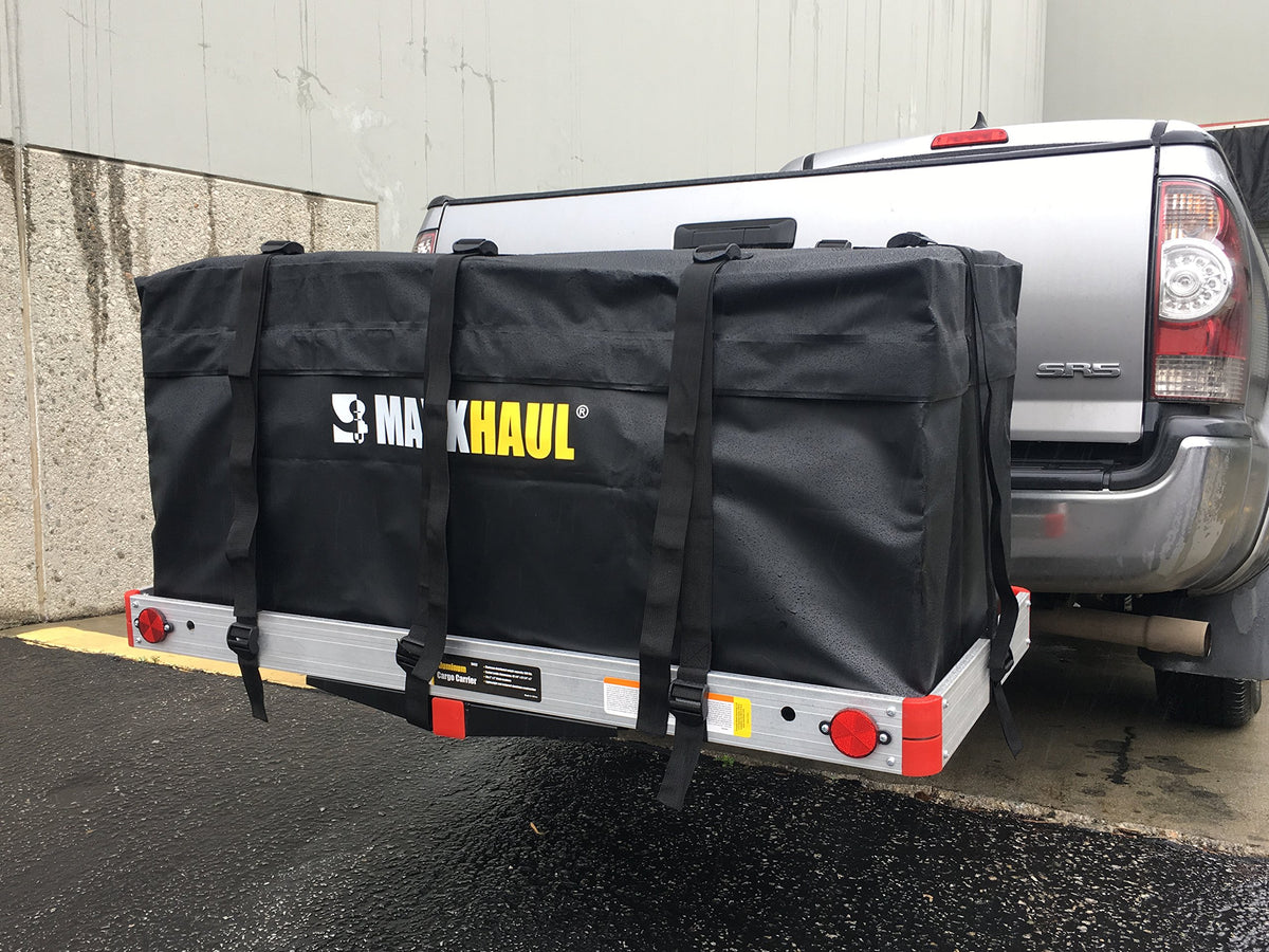 Aluminum Hitch Cargo Carrier with High Side Rails O51103