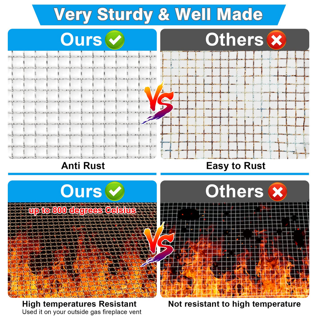 2Pack 5 Mesh 11 X 14.2 inch Crimped Mesh Screen F5804